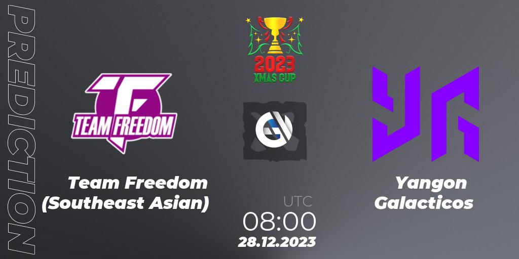 Team Freedom (Southeast Asian) vs Yangon Galacticos: Betting TIp, Match Prediction. 28.12.2023 at 08:05. Dota 2, Xmas Cup 2023