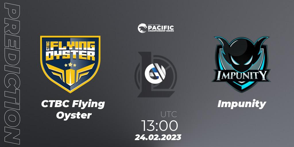 CTBC Flying Oyster vs Impunity: Betting TIp, Match Prediction. 24.02.23. LoL, PCS Spring 2023 - Group Stage