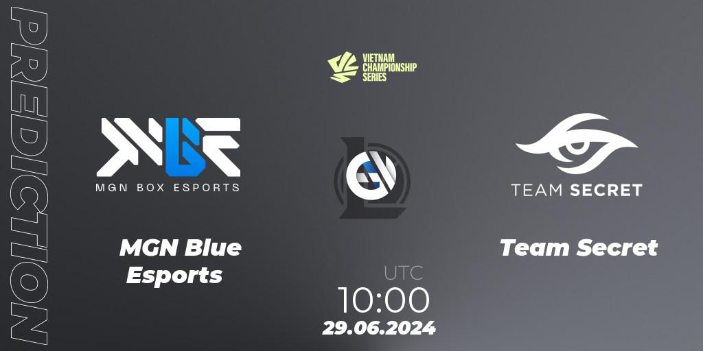 MGN Blue Esports vs Team Secret: Betting TIp, Match Prediction. 25.07.2024 at 10:00. LoL, VCS Summer 2024 - Group Stage
