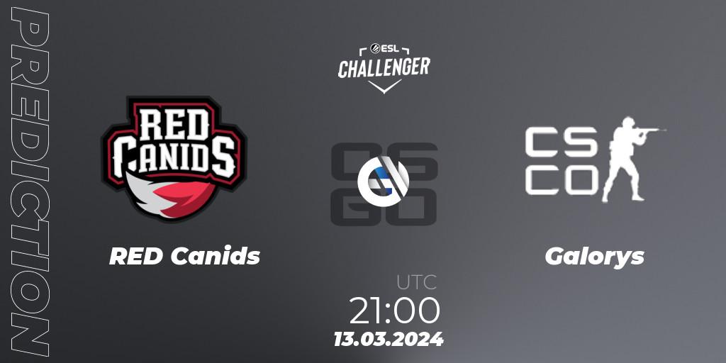 RED Canids vs Galorys: Betting TIp, Match Prediction. 13.03.24. CS2 (CS:GO), ESL Challenger #57: South American Open Qualifier