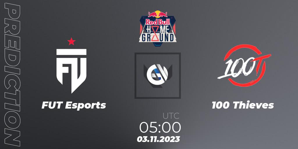 FUT Esports vs 100 Thieves: Betting TIp, Match Prediction. 03.11.23. VALORANT, Red Bull Home Ground #4 - Swiss Stage