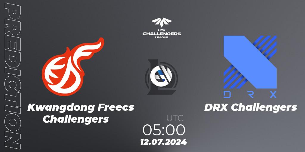 Kwangdong Freecs Challengers vs DRX Challengers: Betting TIp, Match Prediction. 12.07.2024 at 05:00. LoL, LCK Challengers League 2024 Summer - Group Stage