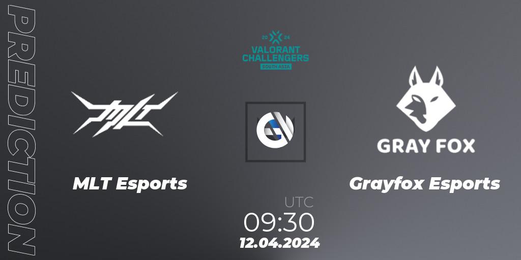 MLT Esports vs Grayfox Esports: Betting TIp, Match Prediction. 12.04.2024 at 09:30. VALORANT, VALORANT Challengers 2024 South Asia: Split 1 - Cup 2