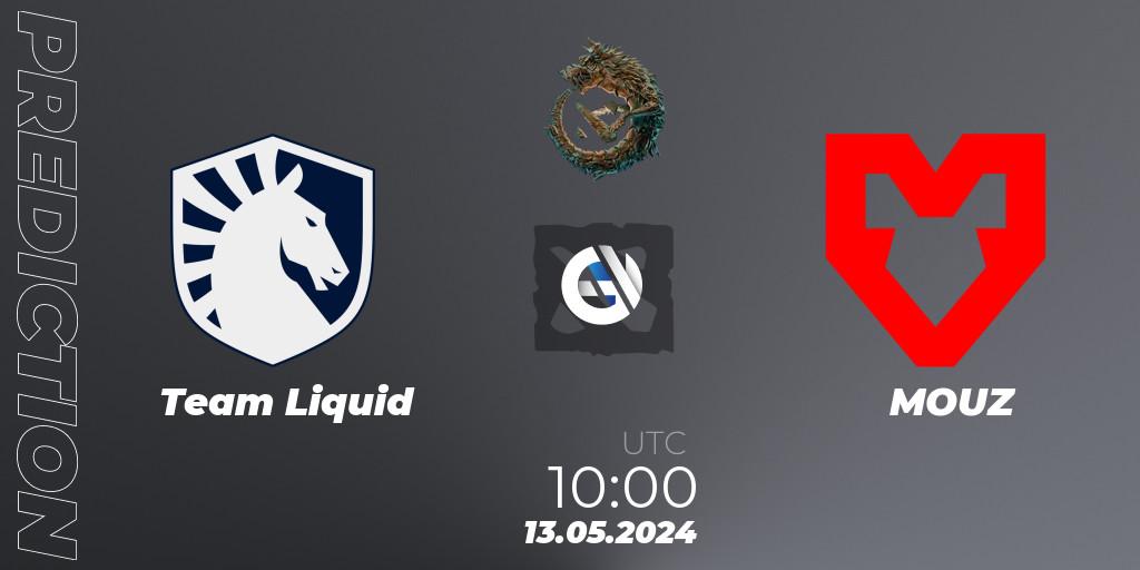 Team Liquid vs MOUZ: Betting TIp, Match Prediction. 13.05.24. Dota 2, PGL Wallachia Season 1 - Group Stage