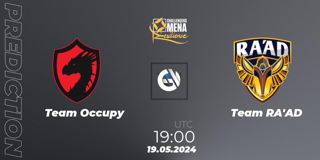 Team Occupy vs Team RA'AD: Betting TIp, Match Prediction. 19.05.2024 at 19:00. VALORANT, VALORANT Challengers 2024 MENA: Resilience Split 2 - Levant and North Africa