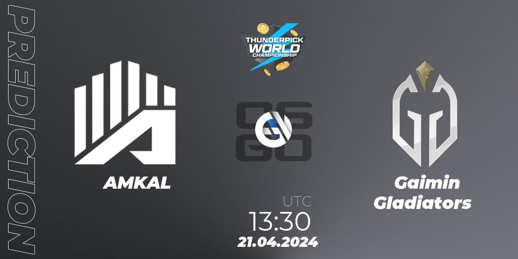 AMKAL vs Gaimin Gladiators: Betting TIp, Match Prediction. 21.04.24. CS2 (CS:GO), Thunderpick World Championship 2024: European Series #1