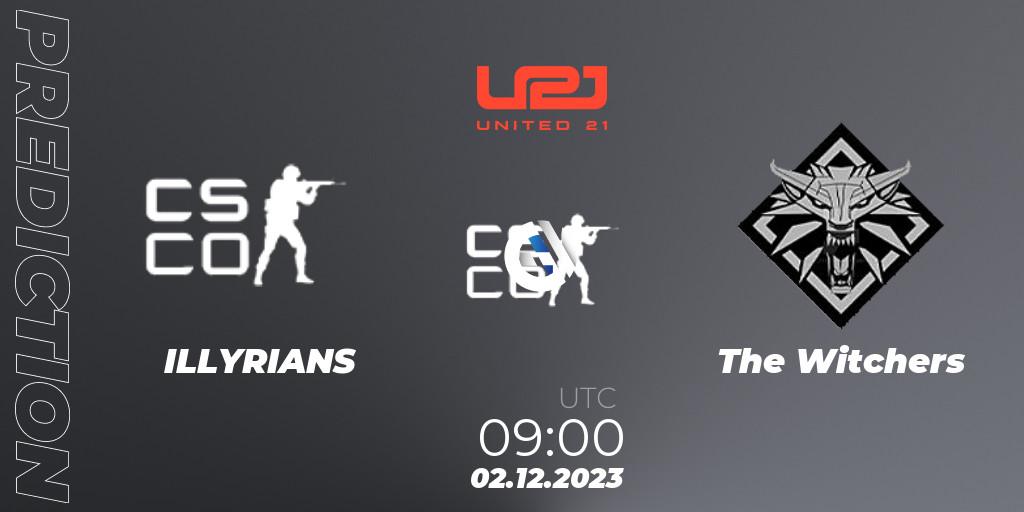 ILLYRIANS vs The Witchers: Betting TIp, Match Prediction. 02.12.2023 at 09:00. Counter-Strike (CS2), United21 Season 9