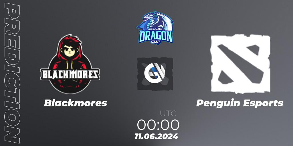 Blackmores vs Penguin Esports: Betting TIp, Match Prediction. 14.06.2024 at 00:00. Dota 2, Blue Dragon Cup
