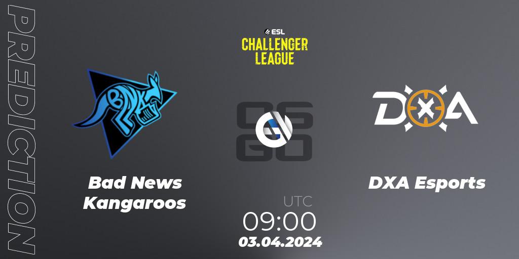 Bad News Kangaroos vs DXA Esports: Betting TIp, Match Prediction. 03.04.24. CS2 (CS:GO), ESL Challenger League Season 47: Oceania