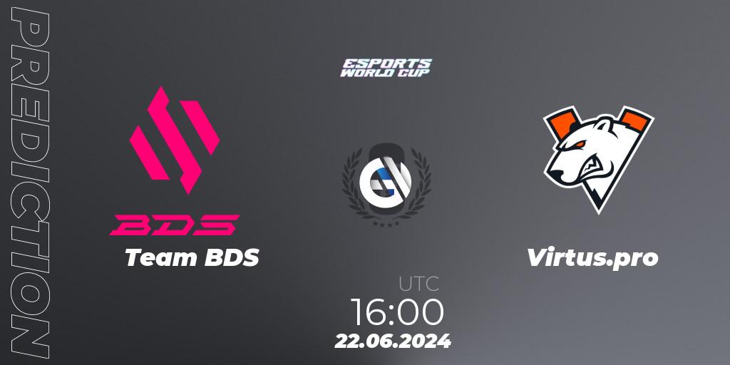 Team BDS vs Virtus.pro: Betting TIp, Match Prediction. 22.06.2024 at 16:00. Rainbow Six, Esports World Cup 2024: Europe OQ