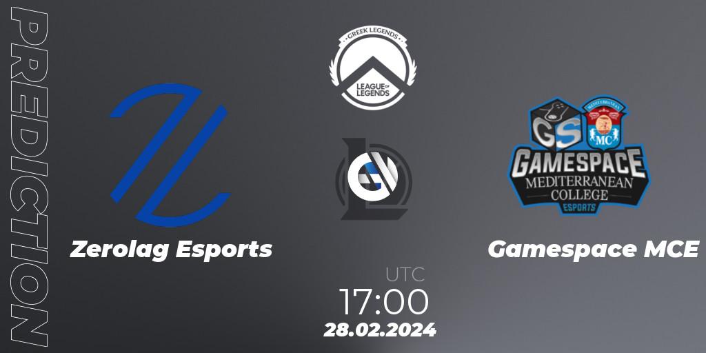 Zerolag Esports vs Gamespace MCE: Betting TIp, Match Prediction. 28.02.2024 at 17:00. LoL, GLL Spring 2024
