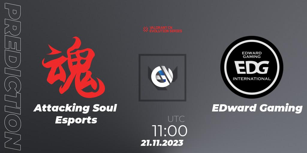 Attacking Soul Esports vs EDward Gaming: Betting TIp, Match Prediction. 21.11.23. VALORANT, VALORANT China Evolution Series Act 3: Heritability