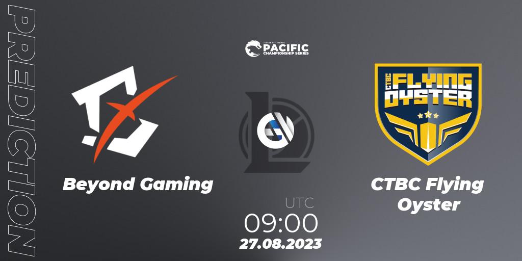 Beyond Gaming vs CTBC Flying Oyster: Betting TIp, Match Prediction. 27.08.23. LoL, PACIFIC Championship series Playoffs