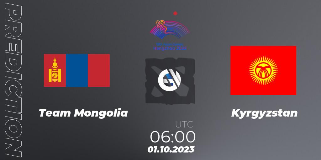 Team Mongolia vs Kyrgyzstan: Betting TIp, Match Prediction. 01.10.23. Dota 2, 2022 Asian Games
