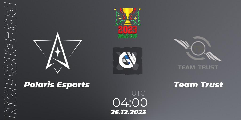 Polaris Esports vs Team Trust: Betting TIp, Match Prediction. 25.12.2023 at 04:00. Dota 2, Xmas Cup 2023
