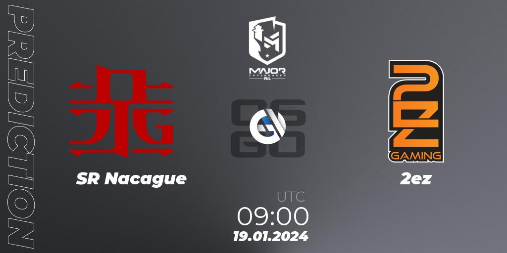SR Nacague vs 2ez: Betting TIp, Match Prediction. 19.01.2024 at 09:30. Counter-Strike (CS2), PGL CS2 Major Copenhagen 2024 Asia RMR Closed Qualifier
