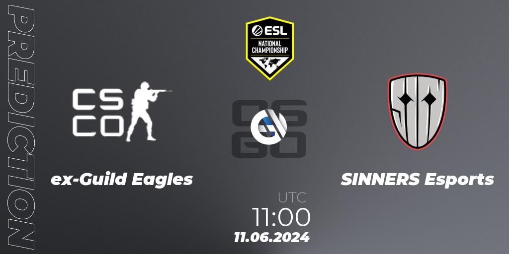 ex-Guild Eagles vs SINNERS Esports: Betting TIp, Match Prediction. 11.06.2024 at 11:00. Counter-Strike (CS2), ESL Pro League Season 20: European Conference