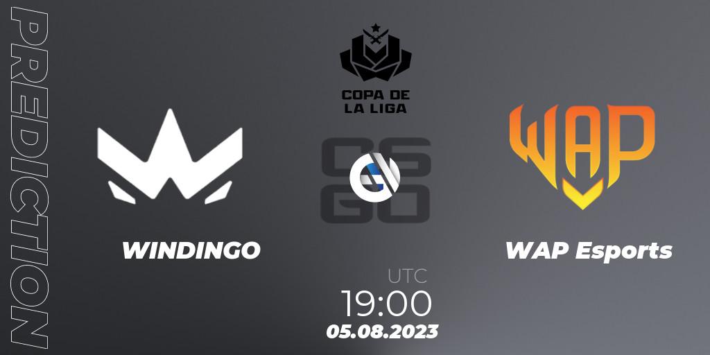 WINDINGO vs WAP Esports: Betting TIp, Match Prediction. 07.08.2023 at 20:00. Counter-Strike (CS2), La Copa de La Liga 2023