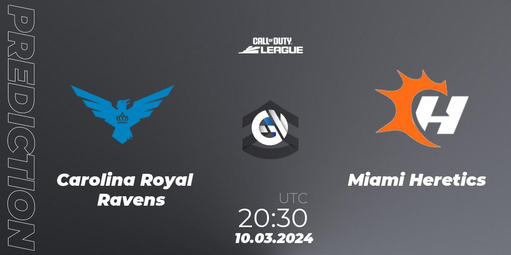 Carolina Royal Ravens vs Miami Heretics: Betting TIp, Match Prediction. 10.03.2024 at 20:30. Call of Duty, Call of Duty League 2024: Stage 2 Major Qualifiers