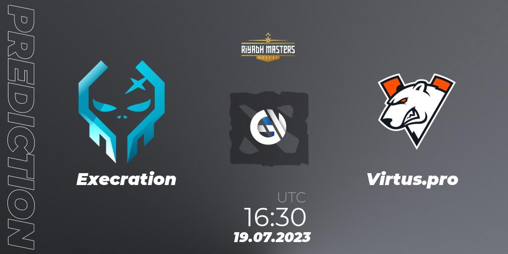 Execration vs Virtus.pro: Betting TIp, Match Prediction. 19.07.23. Dota 2, Riyadh Masters 2023 - Play-In