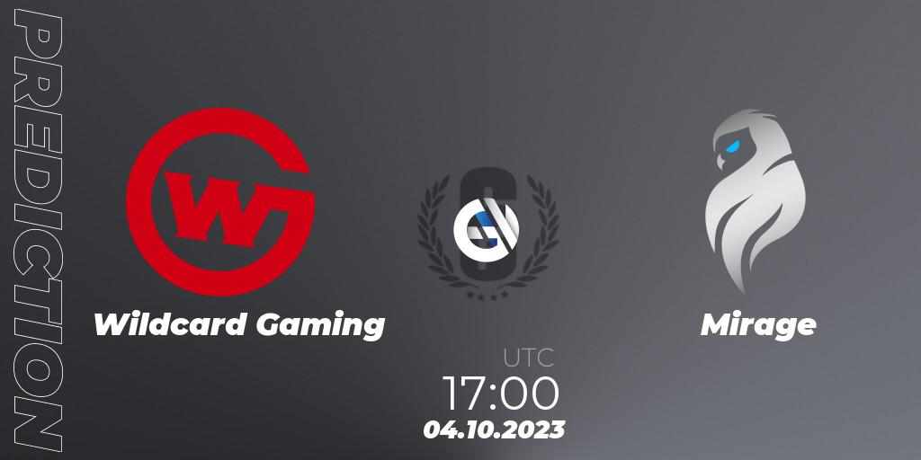 Wildcard Gaming vs Mirage: Betting TIp, Match Prediction. 04.10.23. Rainbow Six, North America League 2023 - Stage 2 - Last Chance Qualifier