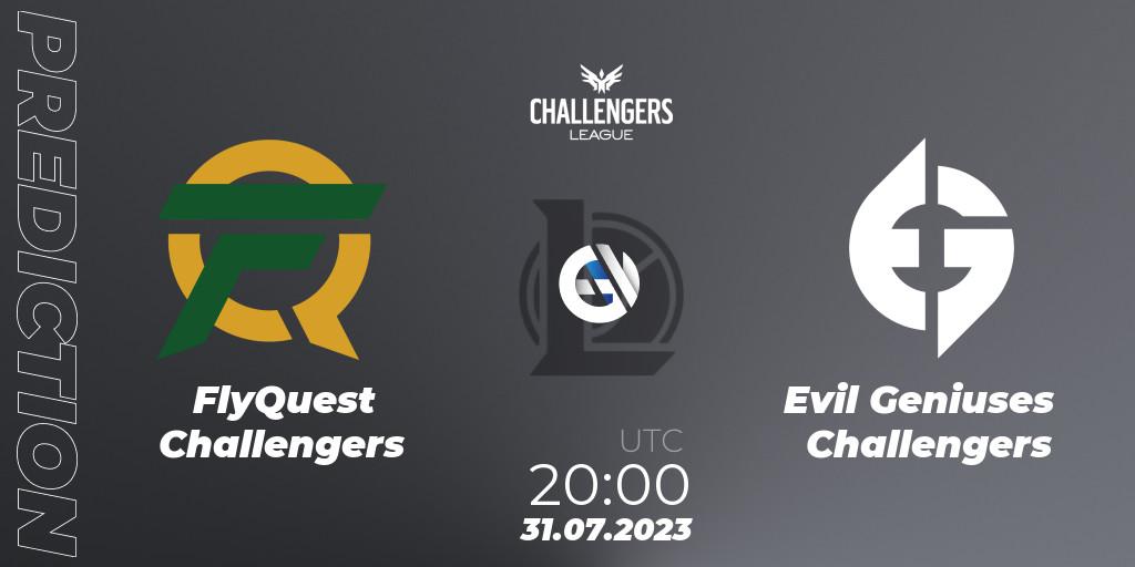 FlyQuest Challengers vs Evil Geniuses Challengers: Betting TIp, Match Prediction. 31.07.23. LoL, North American Challengers League 2023 Summer - Playoffs