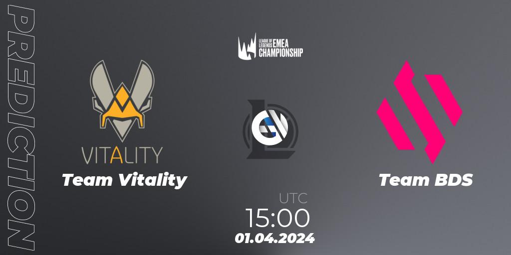Team Vitality vs Team BDS: Betting TIp, Match Prediction. 01.04.2024 at 15:00. LoL, LEC Spring 2024 - Playoffs