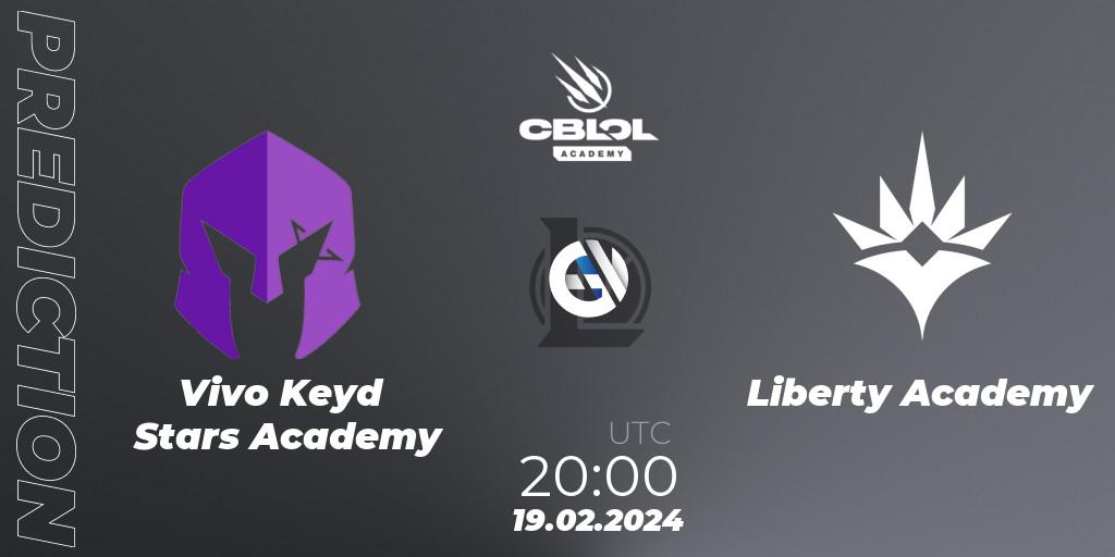 Vivo Keyd Stars Academy vs Liberty Academy: Betting TIp, Match Prediction. 19.02.24. LoL, CBLOL Academy Split 1 2024