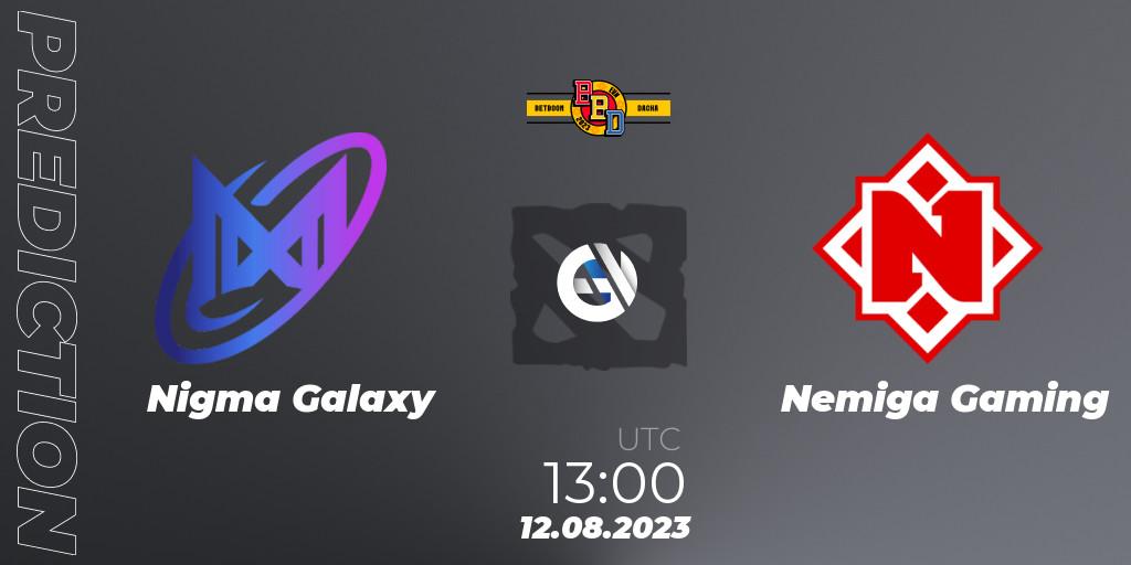 Nigma Galaxy vs Nemiga Gaming: Betting TIp, Match Prediction. 12.08.2023 at 13:01. Dota 2, BetBoom Dacha - Online Stage