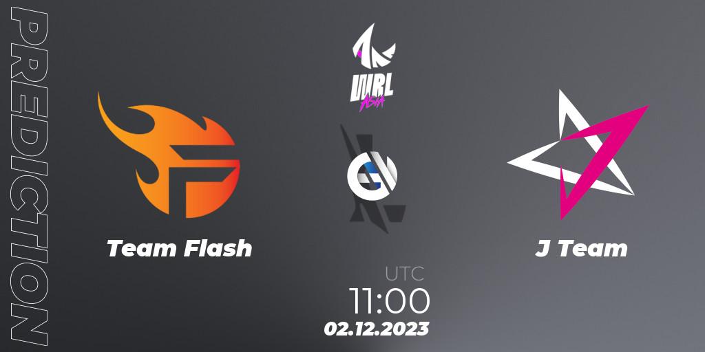 Team Flash vs J Team: Betting TIp, Match Prediction. 02.12.2023 at 11:30. Wild Rift, WRL Asia 2023 - Season 2 - Regular Season