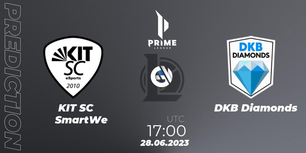 KIT SC SmartWe vs DKB Diamonds: Betting TIp, Match Prediction. 28.06.2023 at 17:00. LoL, Prime League 2nd Division Summer 2023