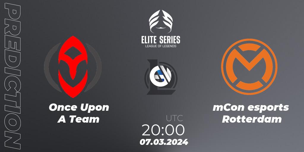 Once Upon A Team vs mCon esports Rotterdam: Betting TIp, Match Prediction. 07.03.24. LoL, Elite Series Spring 2024