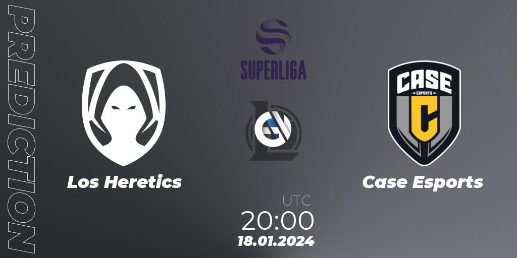 Los Heretics vs Case Esports: Betting TIp, Match Prediction. 18.01.2024 at 20:00. LoL, Superliga Spring 2024 - Group Stage