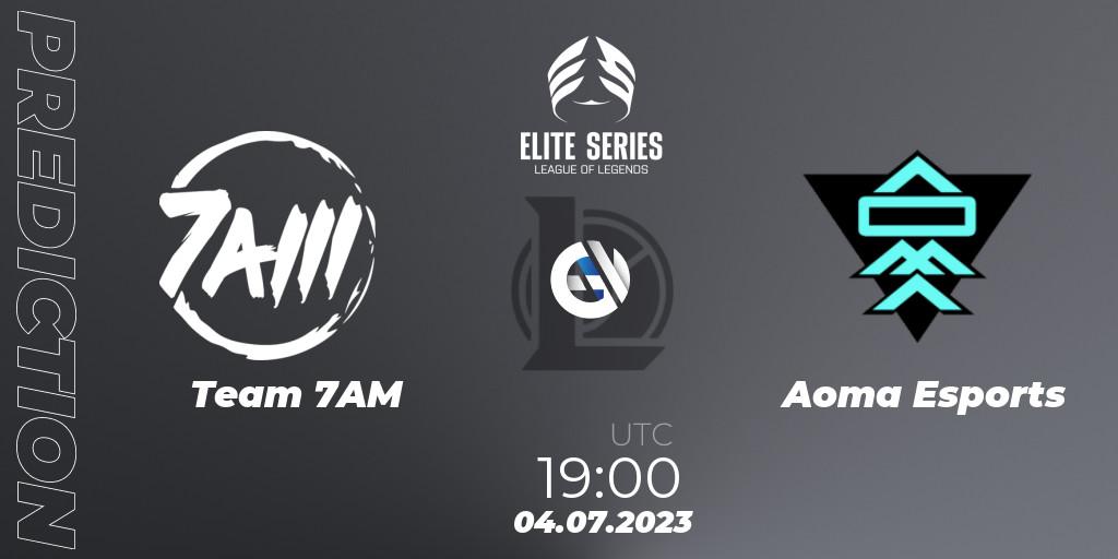 Team 7AM vs Aoma Esports: Betting TIp, Match Prediction. 04.07.2023 at 19:00. LoL, Elite Series Summer 2023