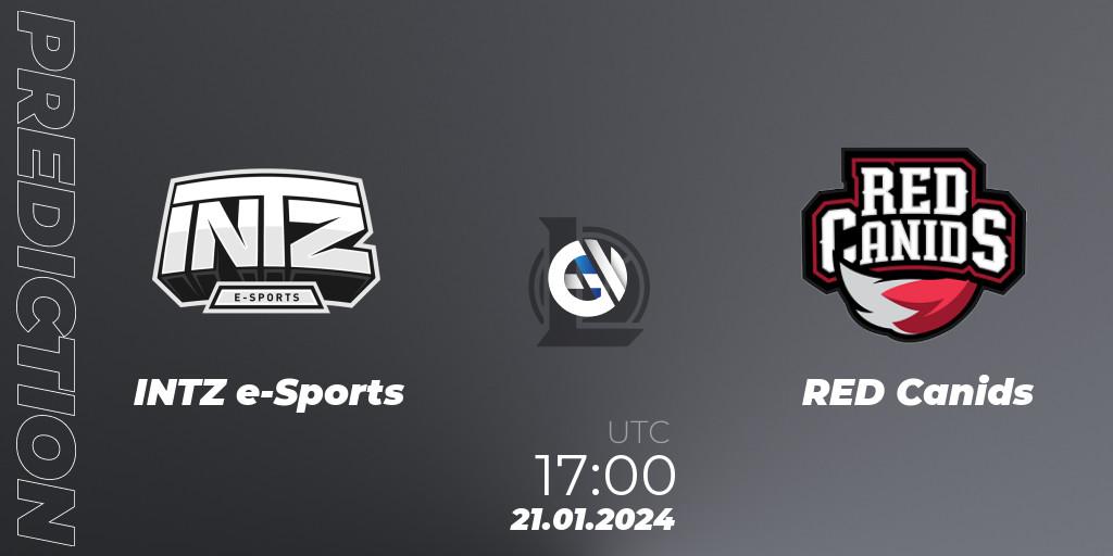 INTZ e-Sports vs RED Canids: Betting TIp, Match Prediction. 21.01.24. LoL, CBLOL Split 1 2024 - Group Stage