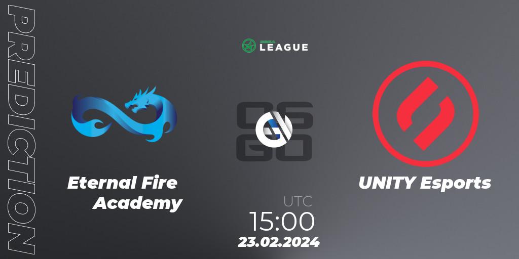 Eternal Fire Academy vs UNITY Esports: Betting TIp, Match Prediction. 23.02.24. CS2 (CS:GO), ESEA Season 48: Advanced Division - Europe