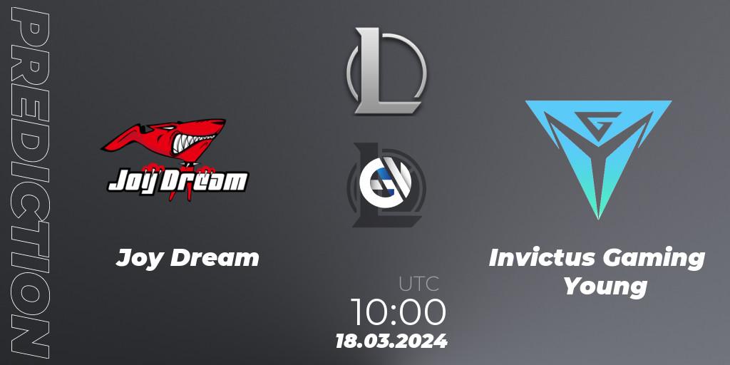 Joy Dream vs Invictus Gaming Young: Betting TIp, Match Prediction. 18.03.24. LoL, LDL 2024 - Stage 1