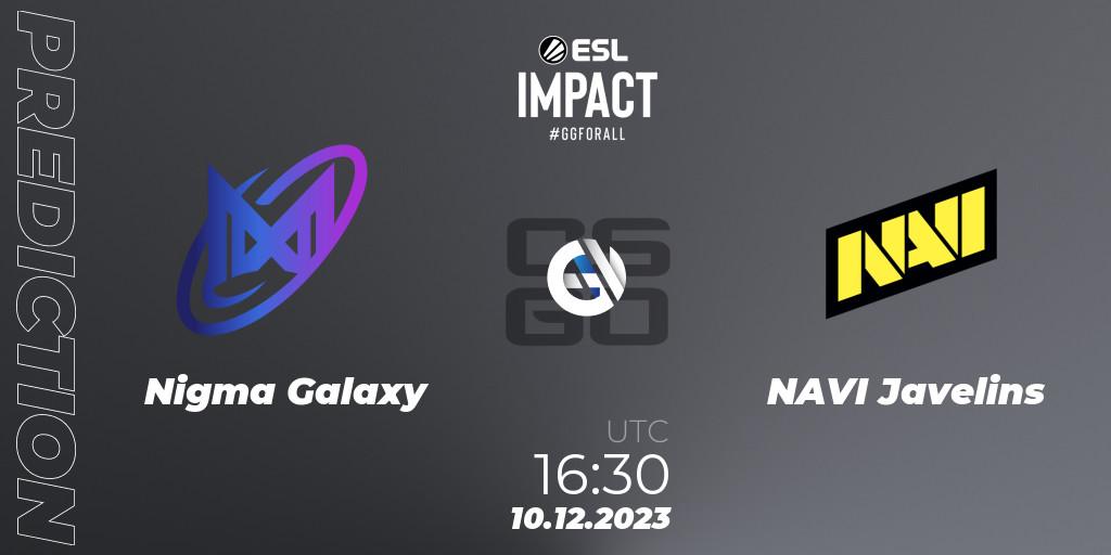 Nigma Galaxy vs NAVI Javelins: Betting TIp, Match Prediction. 10.12.23. CS2 (CS:GO), ESL Impact League Season 4