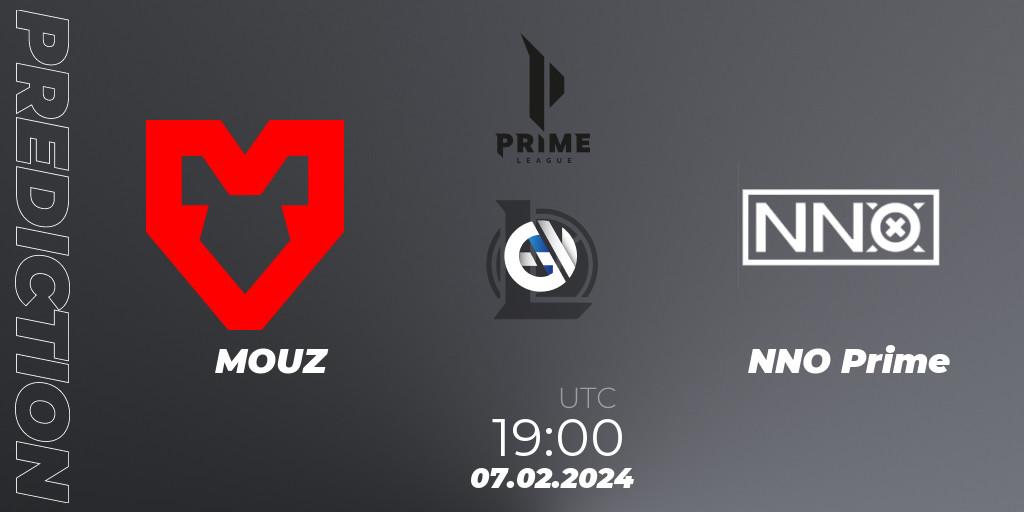 MOUZ vs NNO Prime: Betting TIp, Match Prediction. 07.02.24. LoL, Prime League Spring 2024 - Group Stage