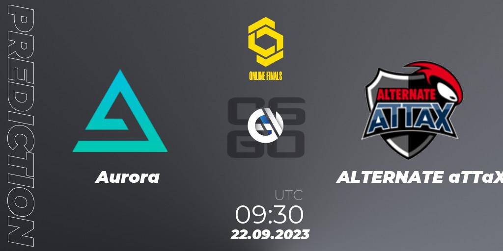 Aurora vs ALTERNATE aTTaX: Betting TIp, Match Prediction. 22.09.23. CS2 (CS:GO), CCT Online Finals #3