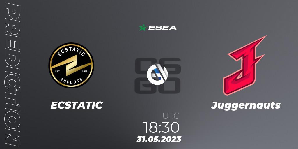 ECSTATIC vs Juggernauts: Betting TIp, Match Prediction. 31.05.23. CS2 (CS:GO), ESEA Advanced Season 45 Europe