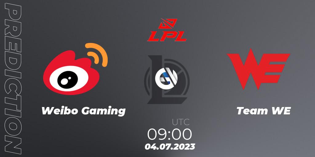 Weibo Gaming vs Team WE: Betting TIp, Match Prediction. 04.07.23. LoL, LPL Summer 2023 Regular Season