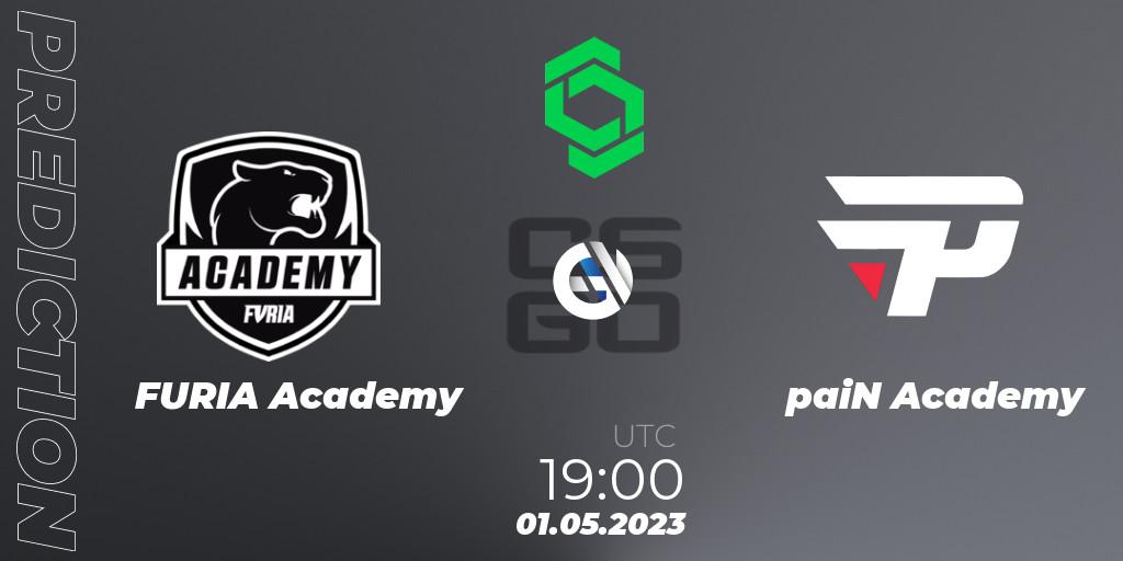 FURIA Academy vs paiN Academy: Betting TIp, Match Prediction. 01.05.2023 at 19:00. Counter-Strike (CS2), CCT South America Series #7