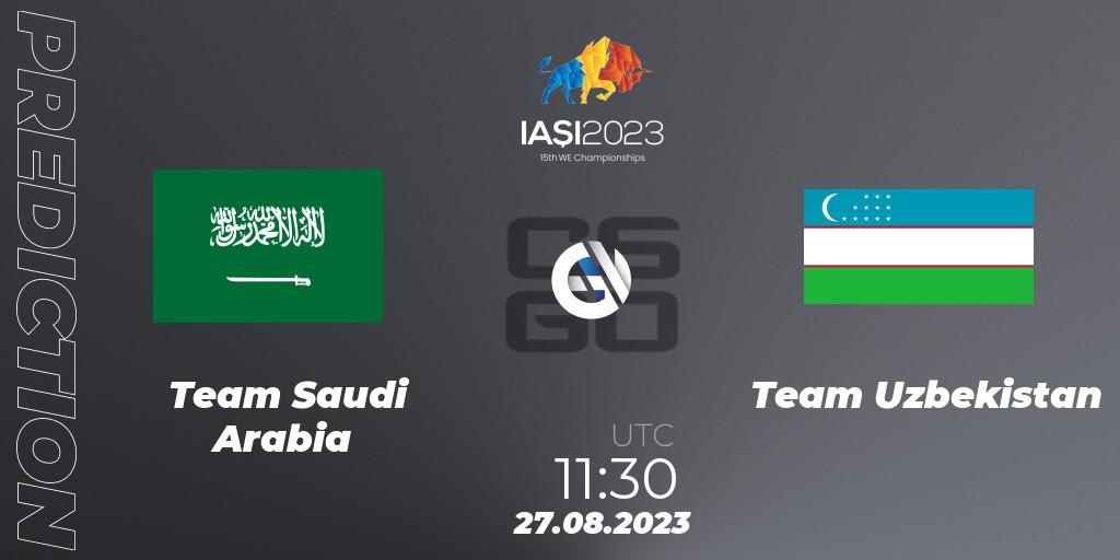 Team Saudi Arabia vs Team Uzbekistan: Betting TIp, Match Prediction. 27.08.23. CS2 (CS:GO), IESF World Esports Championship 2023