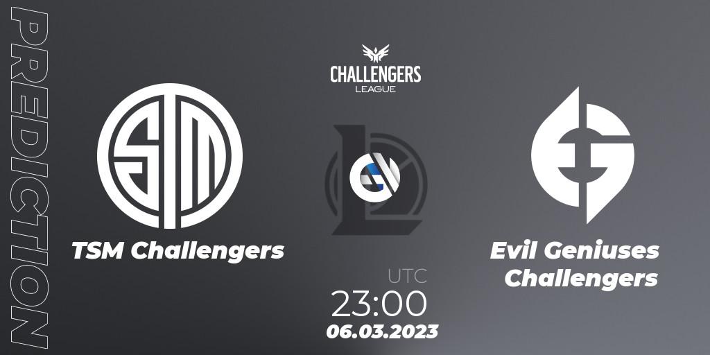 TSM Challengers vs Evil Geniuses Challengers: Betting TIp, Match Prediction. 06.03.23. LoL, NACL 2023 Spring - Group Stage