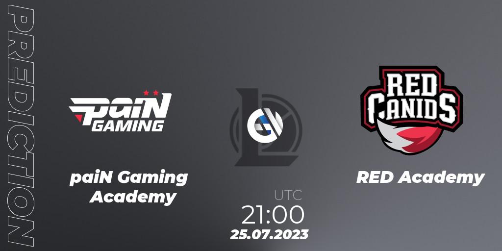 paiN Gaming Academy vs RED Academy: Betting TIp, Match Prediction. 25.07.2023 at 21:00. LoL, CBLOL Academy Split 2 2023 - Group Stage