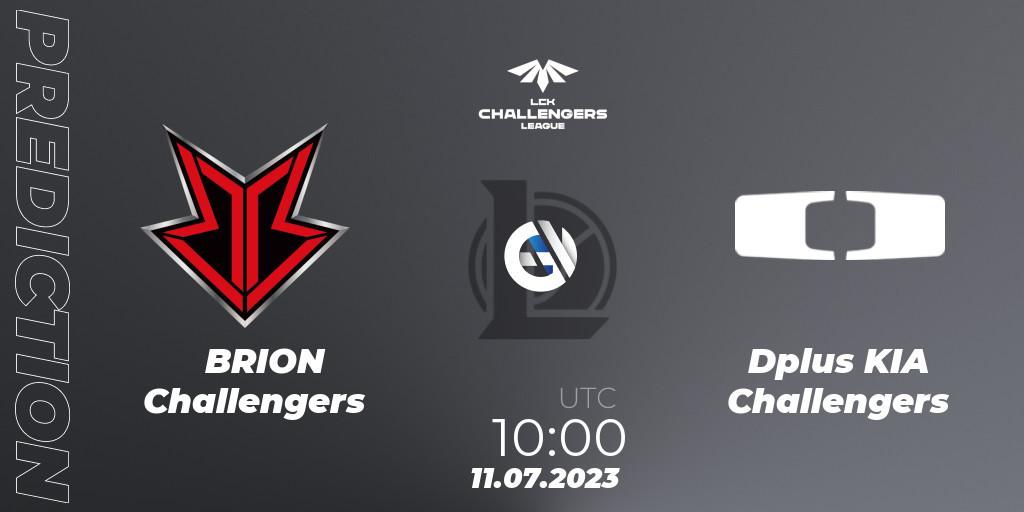 BRION Challengers vs Dplus KIA Challengers: Betting TIp, Match Prediction. 11.07.2023 at 12:00. LoL, LCK Challengers League 2023 Summer - Group Stage