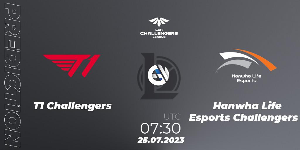 T1 Challengers vs Hanwha Life Esports Challengers: Betting TIp, Match Prediction. 25.07.23. LoL, LCK Challengers League 2023 Summer - Group Stage