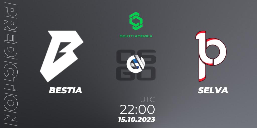 BESTIA vs SELVA: Betting TIp, Match Prediction. 15.10.23. CS2 (CS:GO), CCT South America Series #12