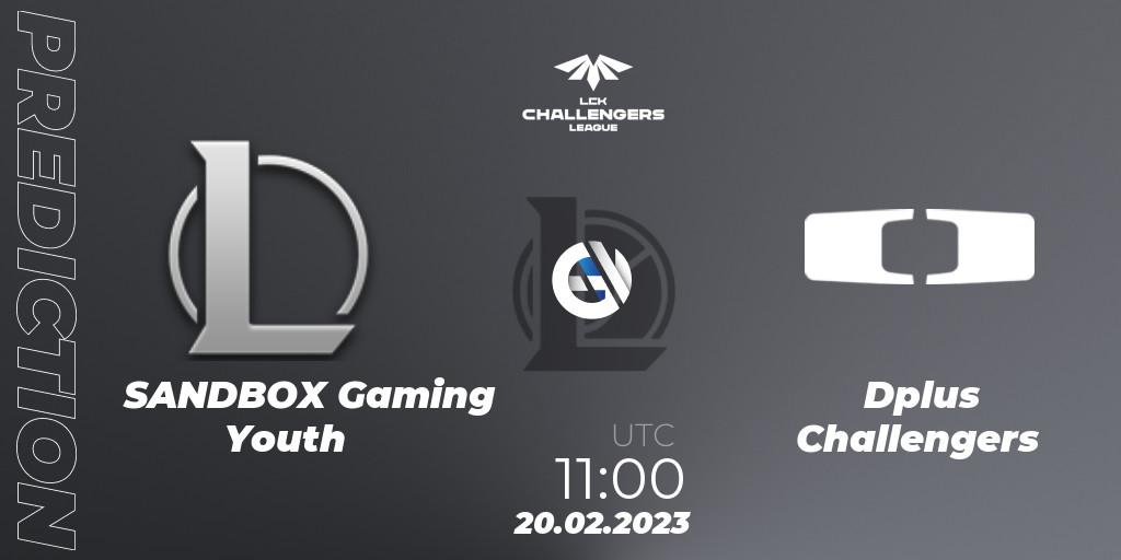 SANDBOX Gaming Youth vs Dplus Challengers: Betting TIp, Match Prediction. 20.02.2023 at 10:00. LoL, LCK Challengers League 2023 Spring